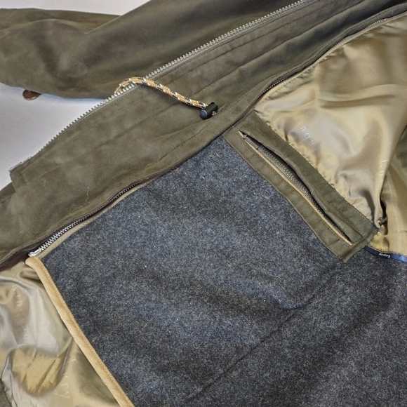 Turnbury Microsuede Anorak Men's Removable Liner Leather Collar Jacket Coat Sz M - Picture 11 of 13